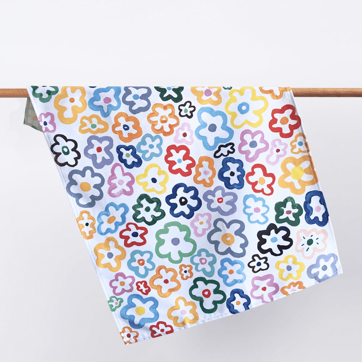 Shuh Lee Daisy Flower Tea Towel