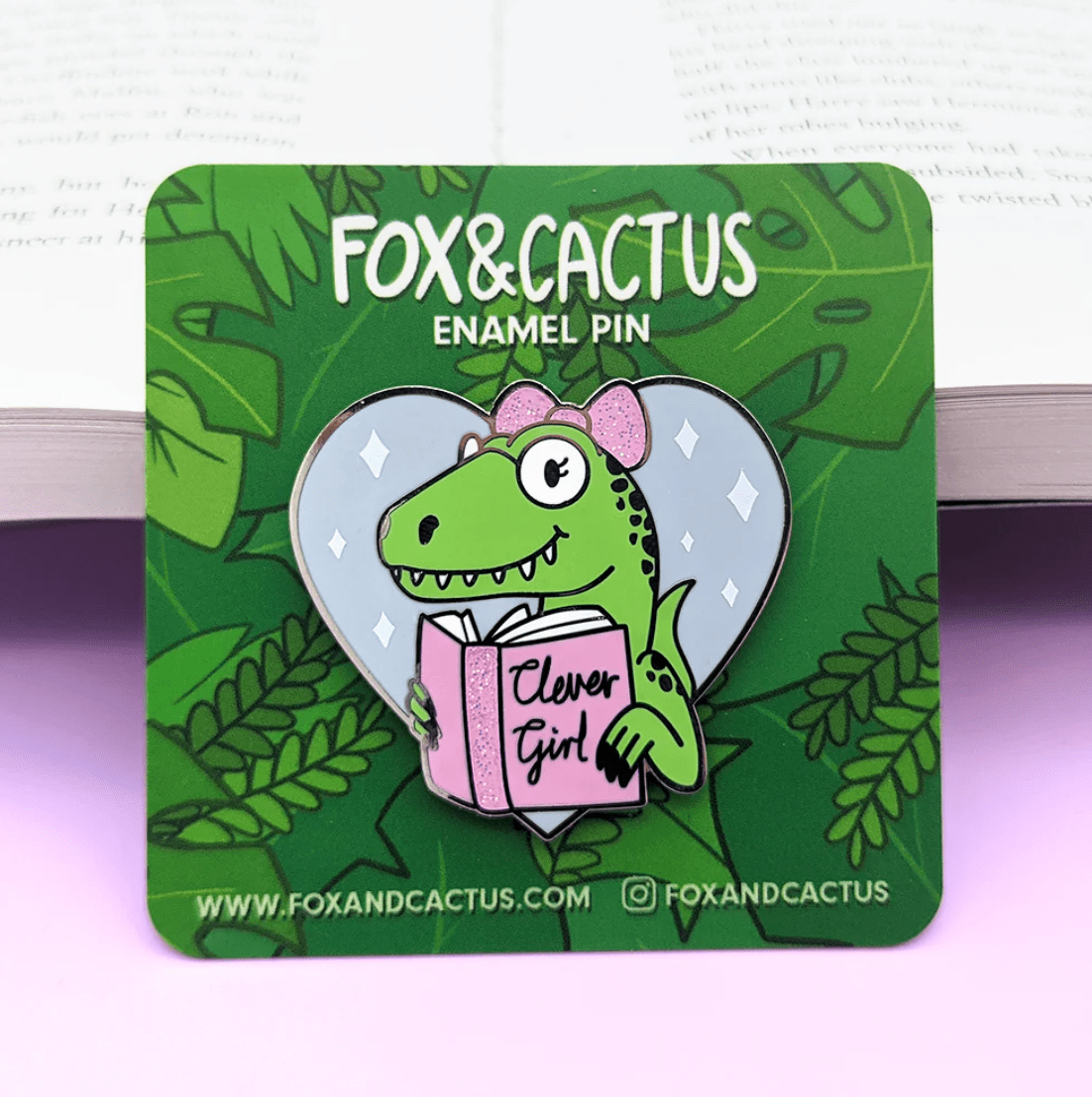 Fox & Cactus - Clever Girl Enamel Pins