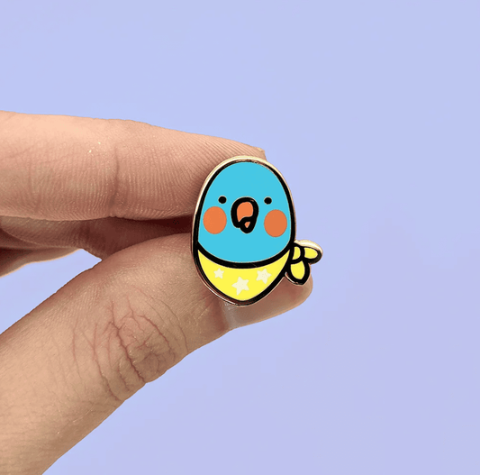 Fox & Cactus - Bird Friend Enamel Pin