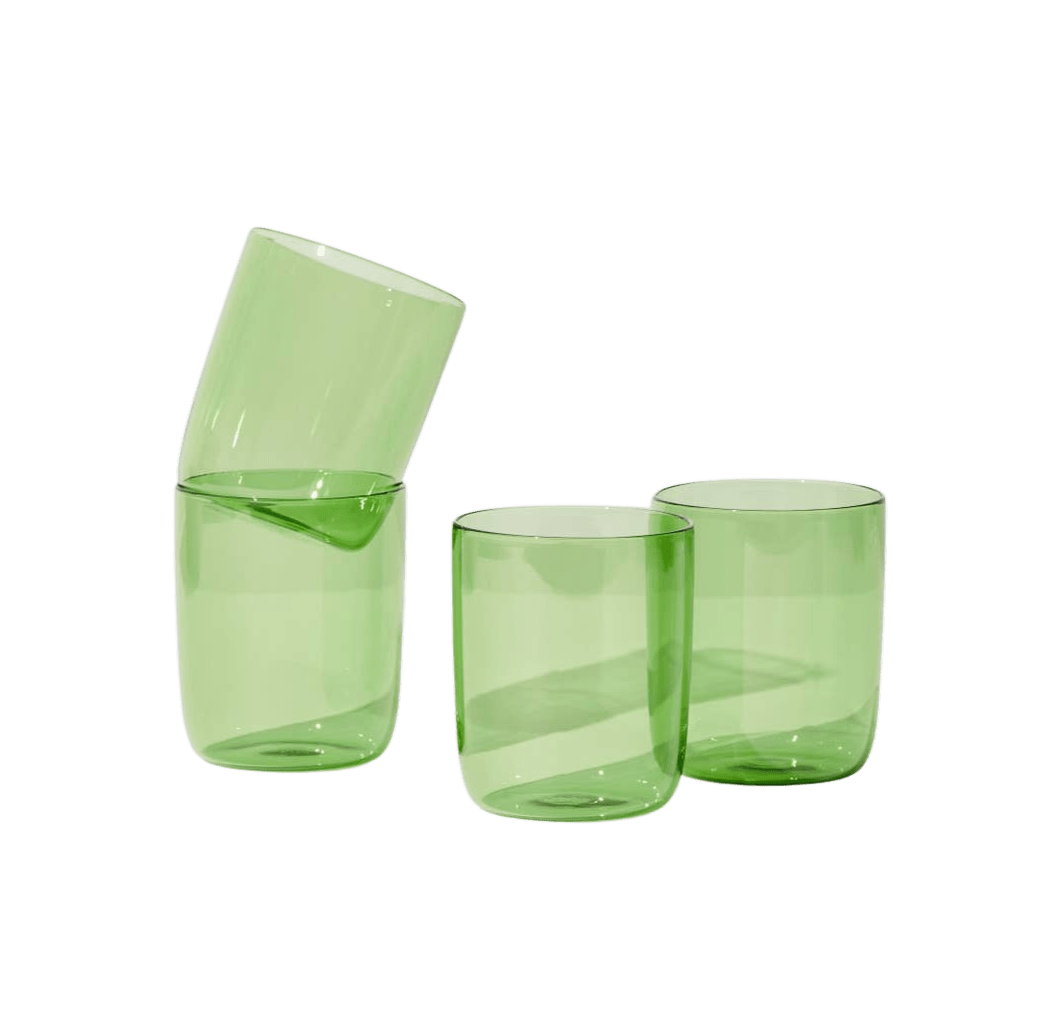 House of Nunu - Belly Set of 4 Cups in Green