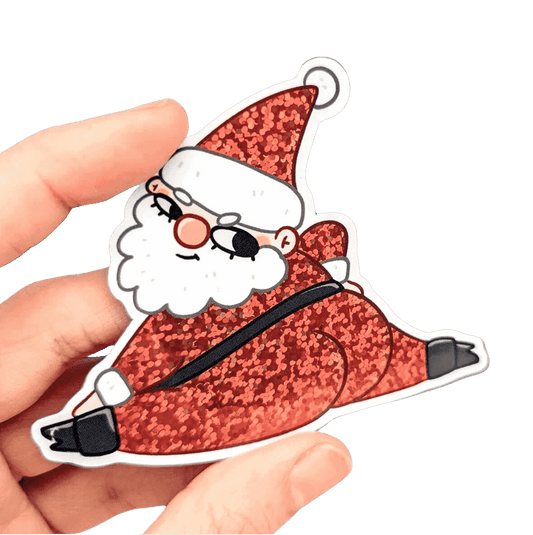 Fox & Cactus - Santa Vinyl Sticker